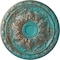 Ekena Millwork Baile Ceiling Medallion (Fits Canopies up to 3 1/4"), 20"OD x 1 5/8"P, Copper Green Patina CM20BLCGS - alternate 1